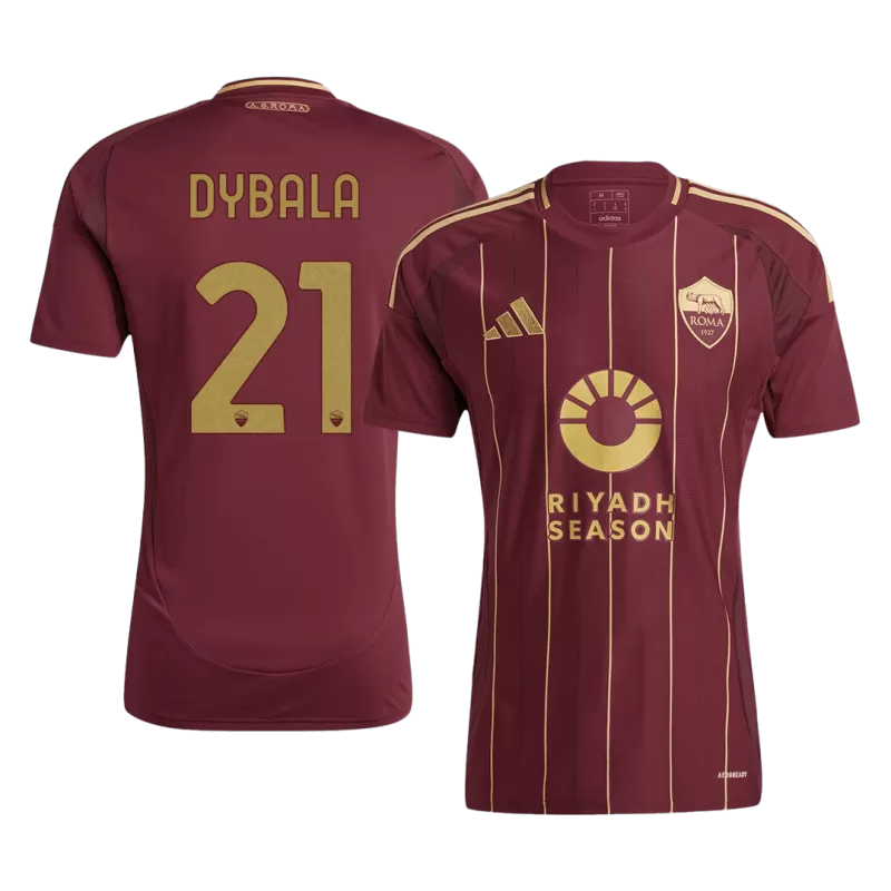 AS Roma Maglia Casa 2024/25 DYBALA #21 – Rosso Bordeaux
